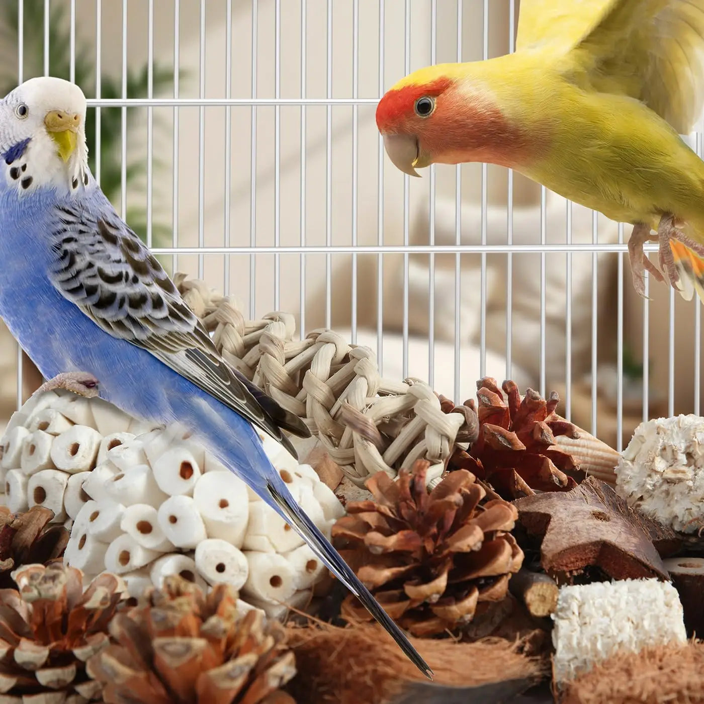 Natural Foraging Box for Parrots